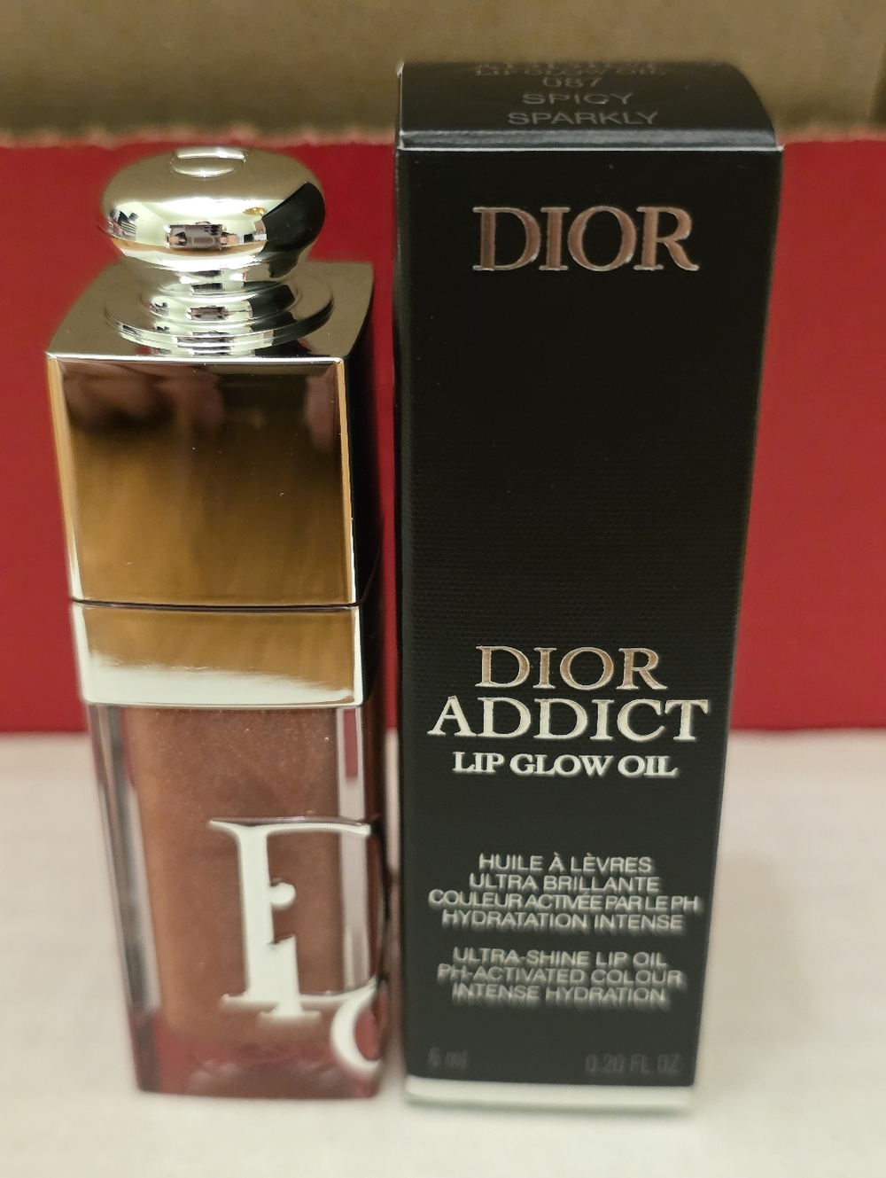 Dior Addict Lip Glow Oil 087 SPICY SPARKLY FINISH. BNIB - Picture 4 of 6